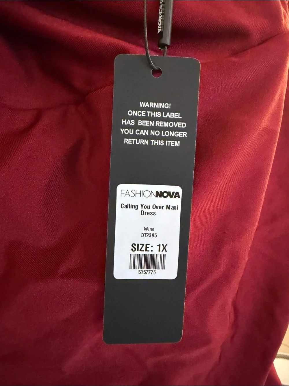 Fashion Nova Wine Red Draped Maxi Skirt